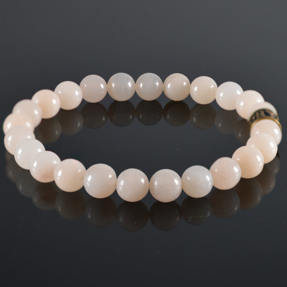 dames armband JayC's White Pink, wit/roze, brons tussenstuk JayC's