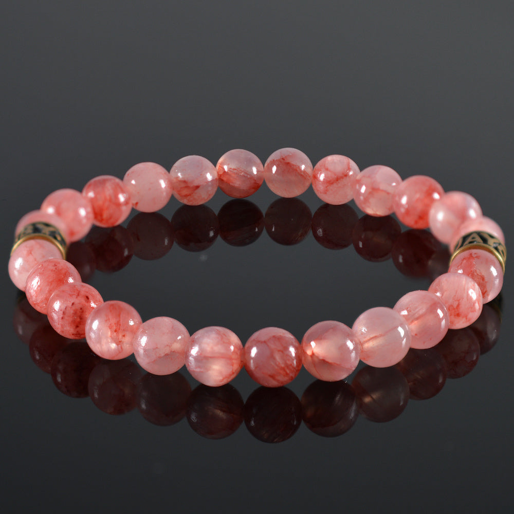 dames armband JayC's Rosa , rose, mat bronskleur JayC's tussenstukken