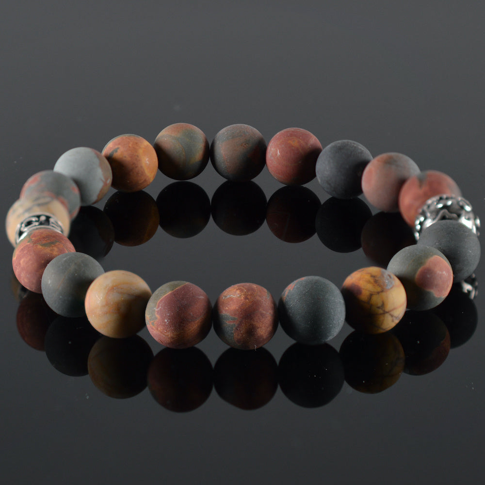 Heren armband Roodbruin