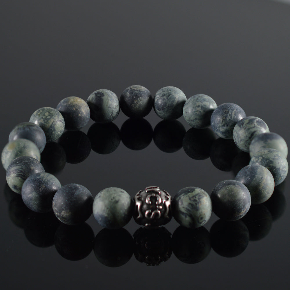 Heren armband Vert Fonce Mat